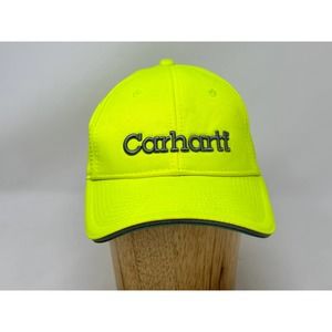 Carhartt Safety Yellow Adjustable Strap Back Ball Cap with Embroidered Logo